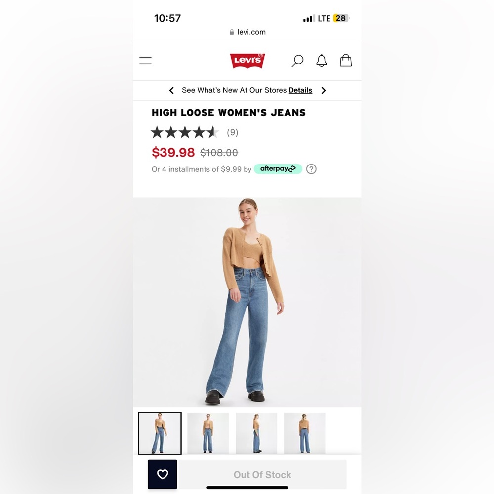 Levi’s high loose Jeans